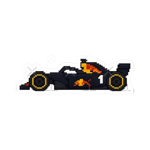 Adesivo pixel race - car, —