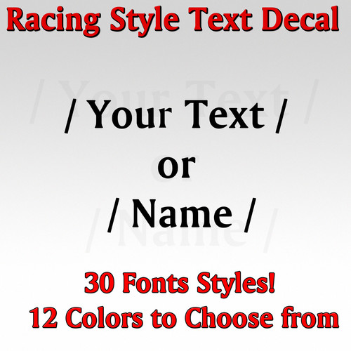 Racing style testo - style,