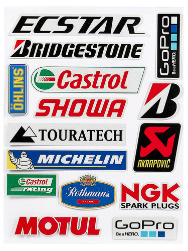 Moto sponsor set stikers - sponsor,