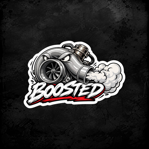 Adesivo turbo potenziato - turbo,